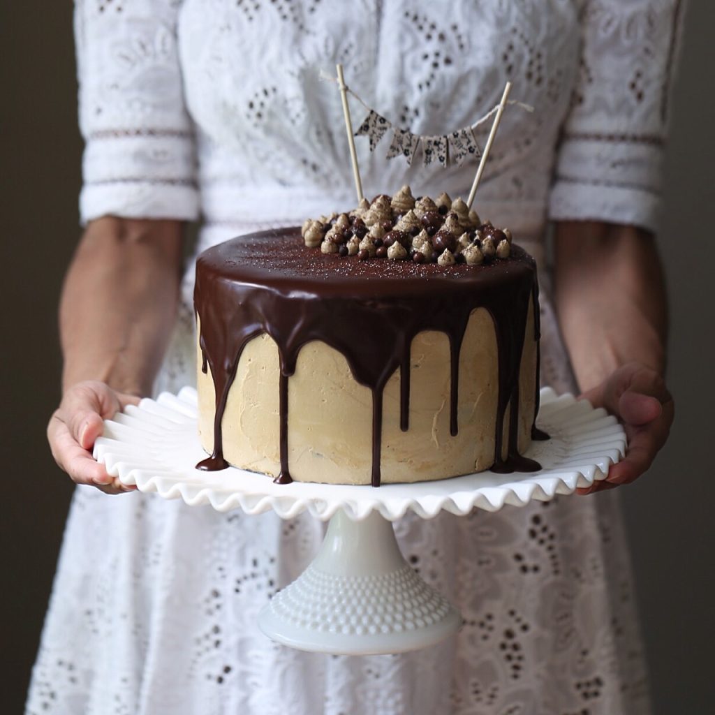 Mocha Mud Cake with Coffee Swiss Meringue Buttercream