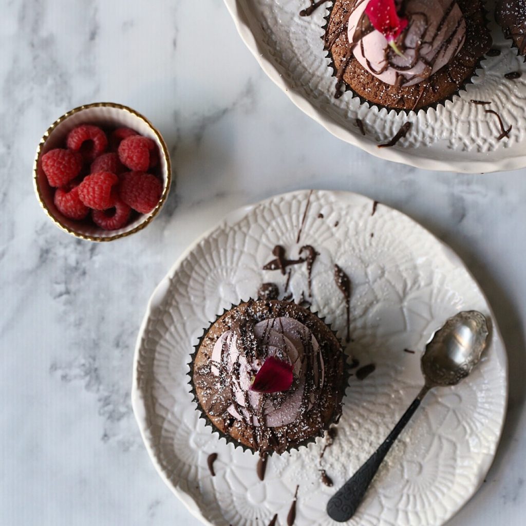 Chocolate Raspberry Cupcakes