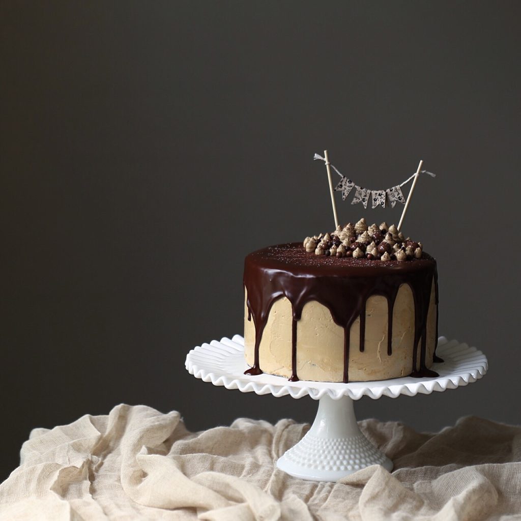 Mocha Mud Cake with Coffee Swiss Meringue Buttercream