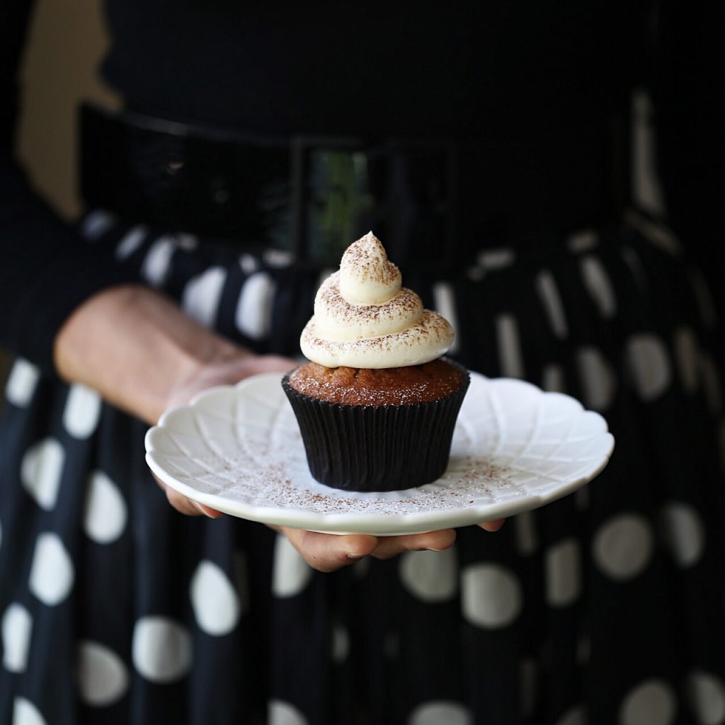 Chai Spice Cupcakes with Honey Swiss Meringue Buttercream