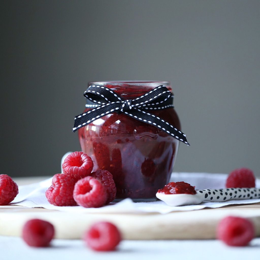 Rhubarb Raspberry and Vanilla Jam