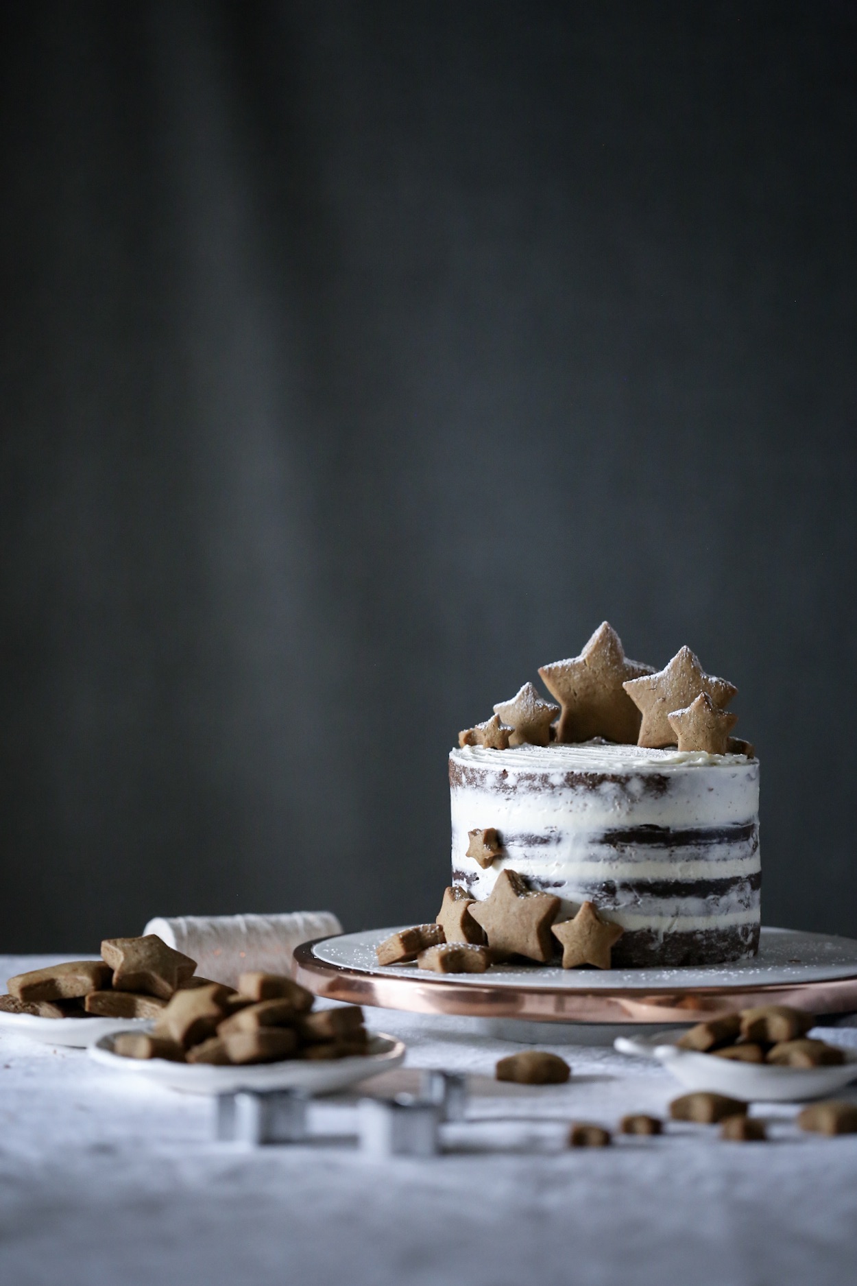 Gingerbread Cake with White Chocolate Frosting - Broma Bakery