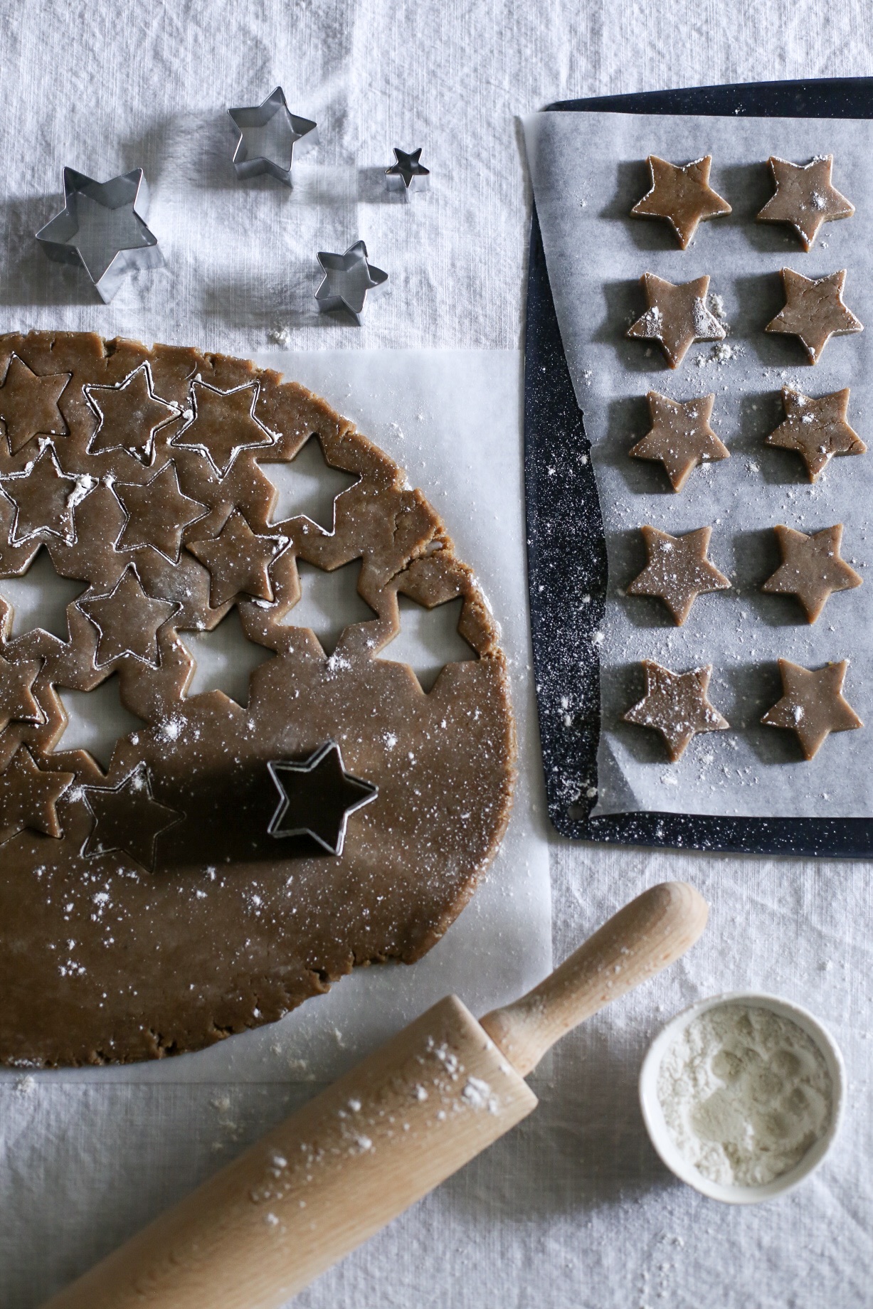 Gingerbread Cookies with Lemon Icing