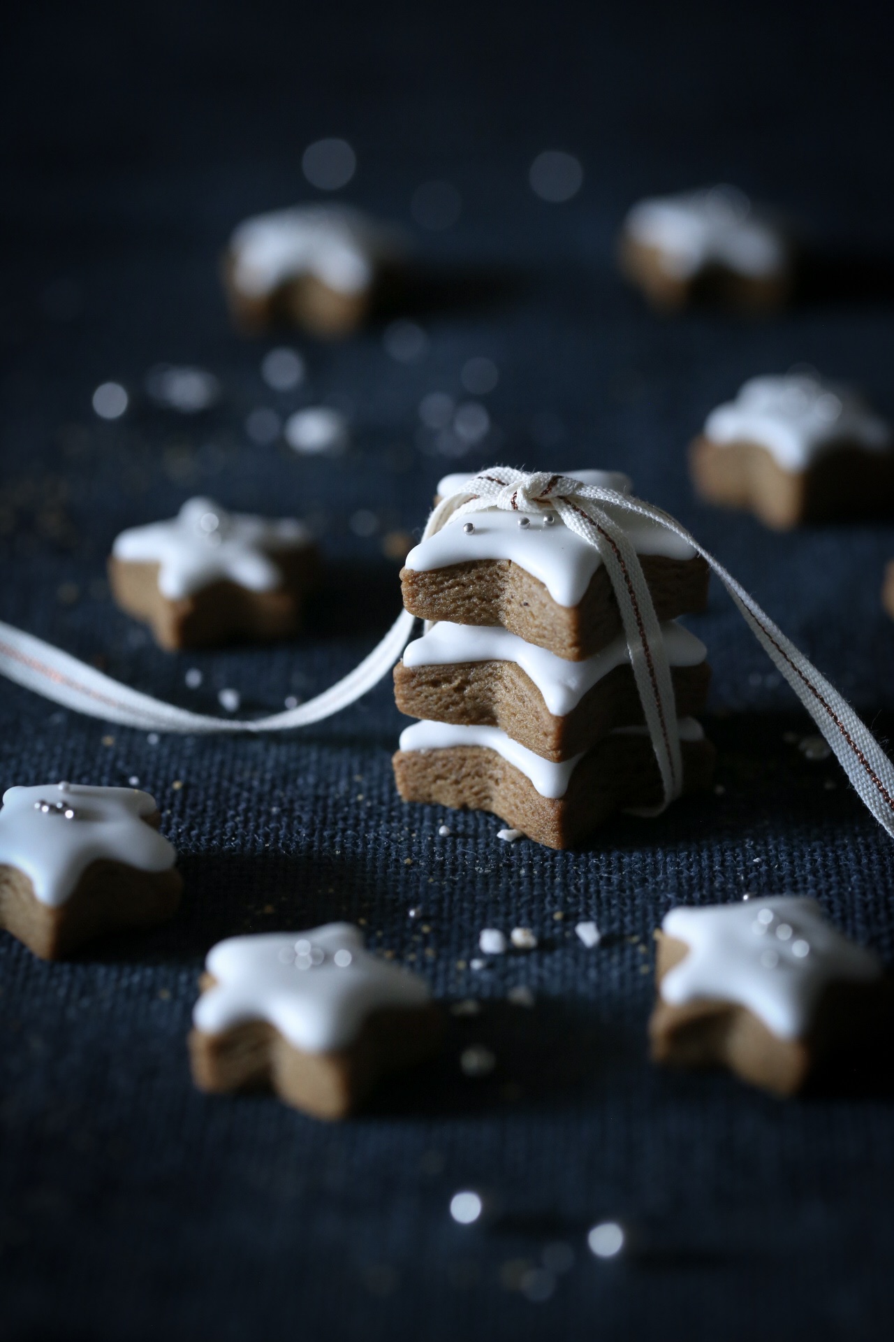 Gingerbread Cookies with Lemon Icing