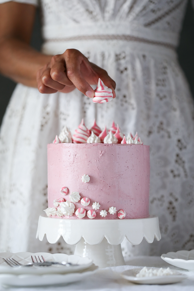 Coconut Raspberry Cake with Lemon Curd