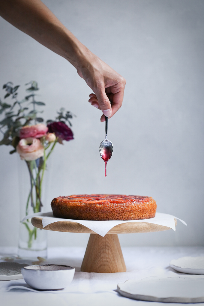 Blood Orange Cardamom Syrup Cake | The Polka Dotter