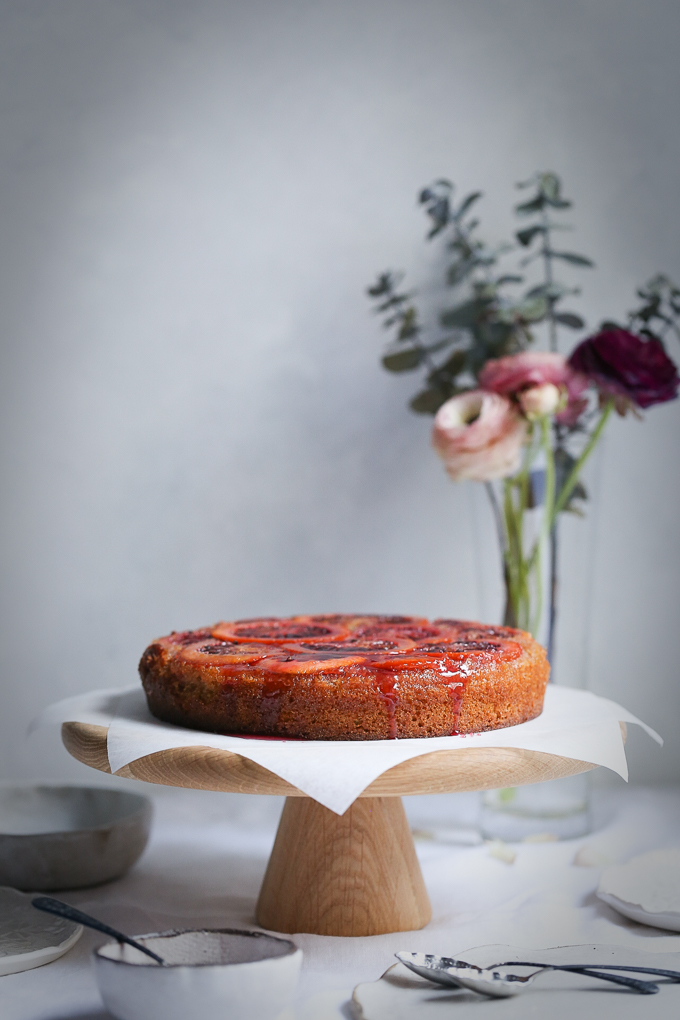 Blood Orange Cardamom Syrup Cake | The Polka Dotter