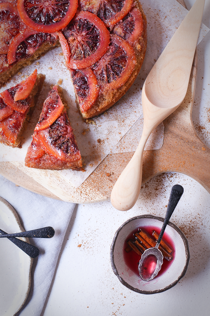 Blood Orange Cardamom Syrup Cake | The Polka Dotter