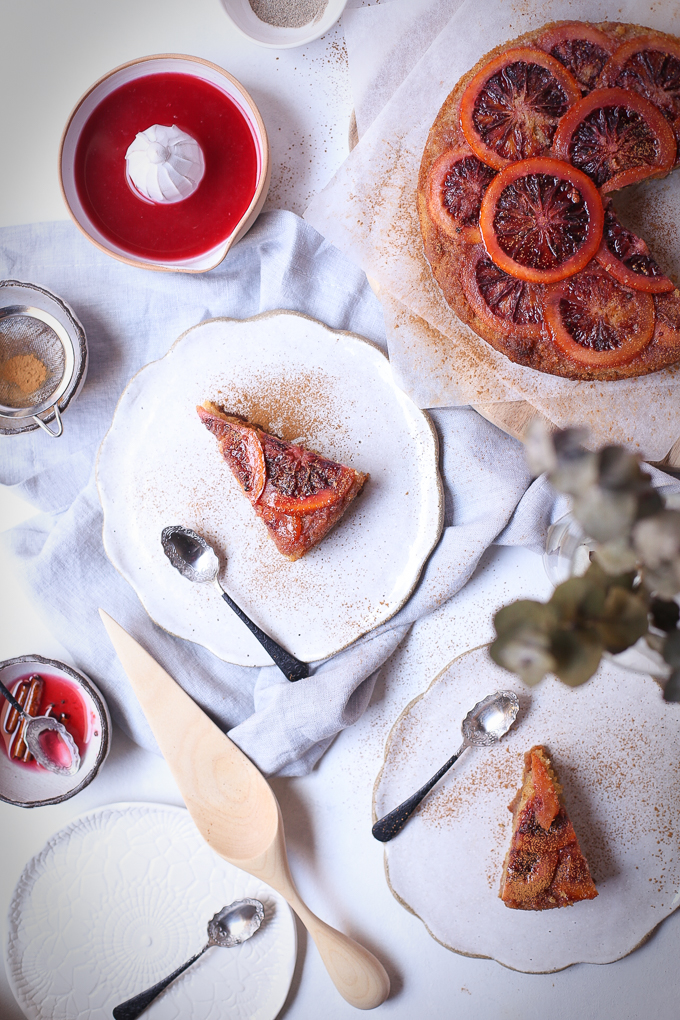 Blood Orange Cardamom Syrup Cake | The Polka Dotter