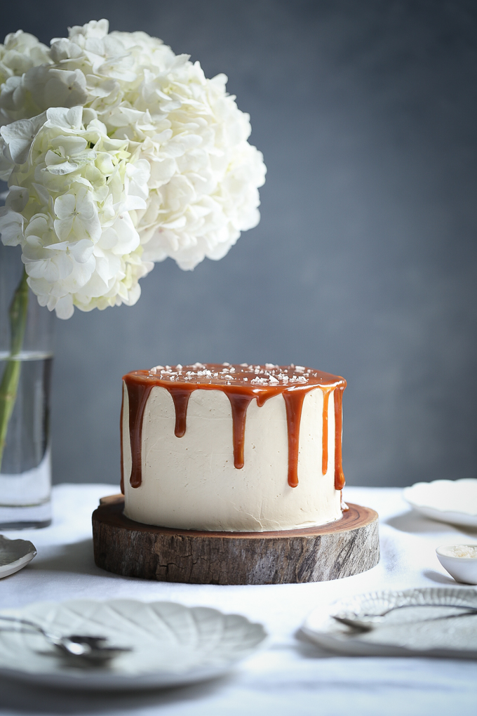 Gingerbread Cake with Salted Caramel | The Polka Dotter