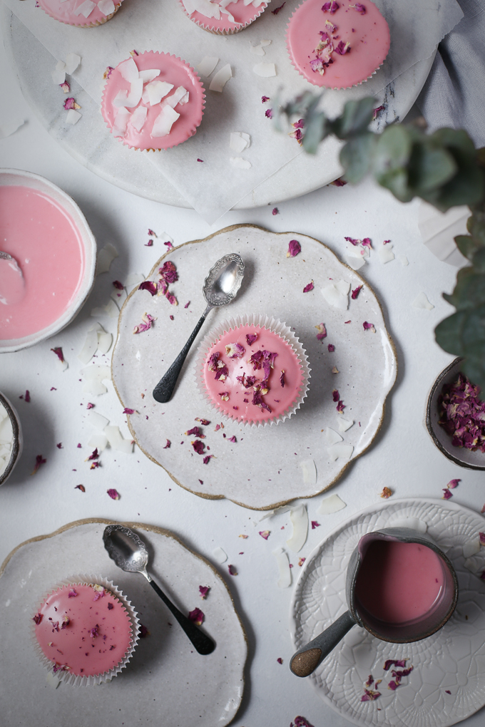 Vanilla Bean Cupcakes + Blood Orange Glaze | The Polka Dotter