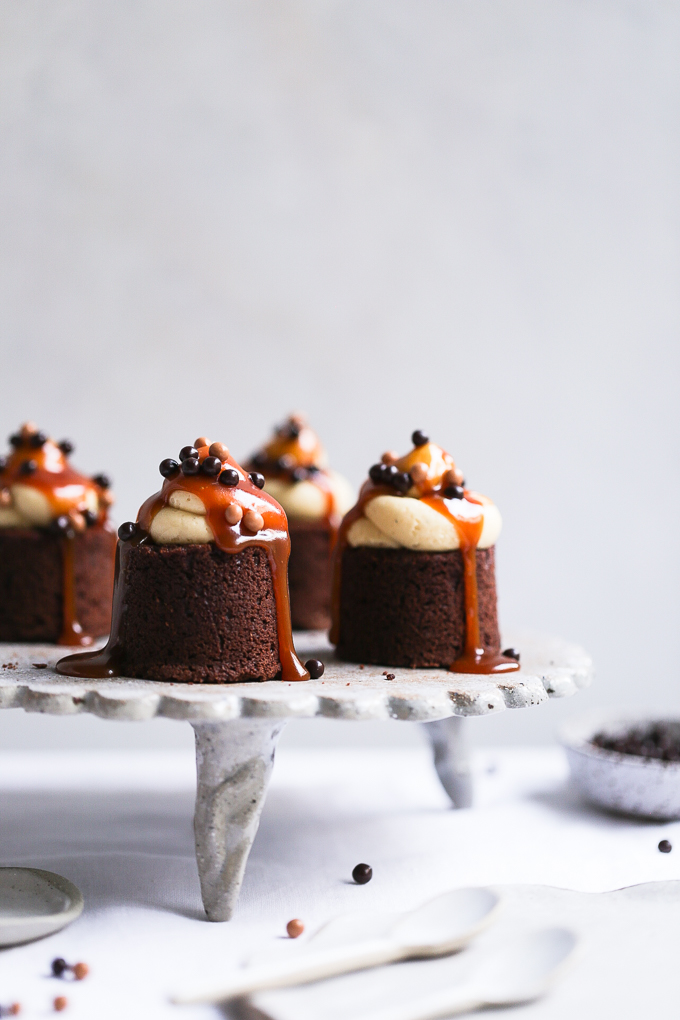 Frosted Earl Grey Brownies with Rose Petals + Sweet & Simple