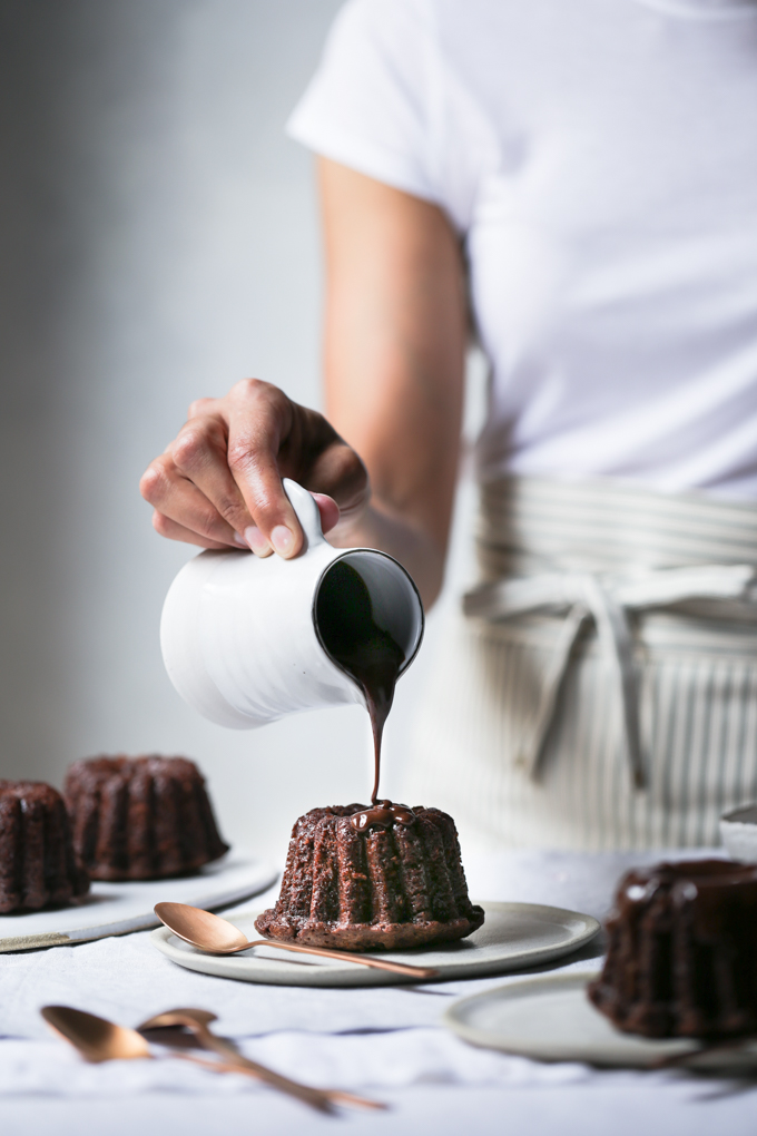 Chocolate Peppermint Mini Bundt Cakes | The Polka Dotter