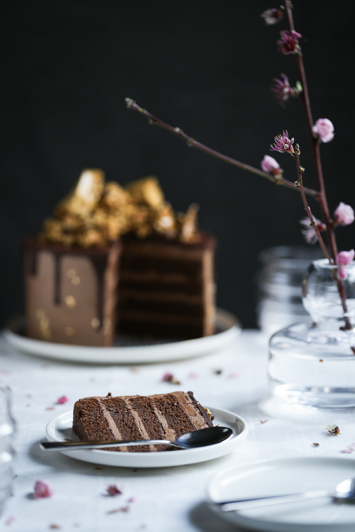 Chocolate Golden Honeycomb Cake | The Polka Dotter