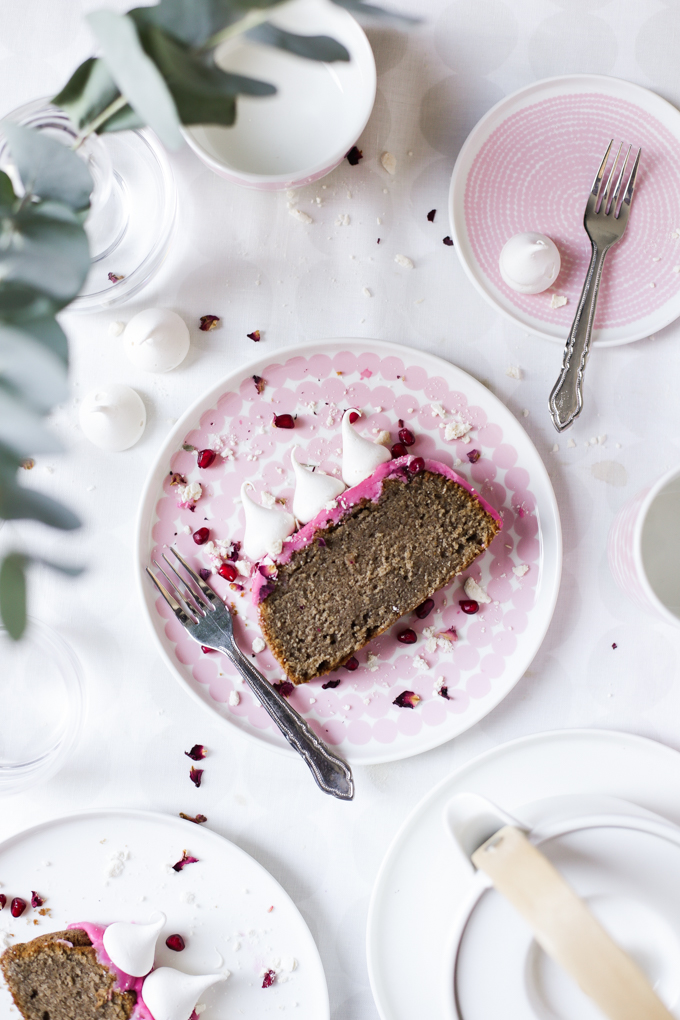 Pomegranate Drizzle Cake | The Polka Dotter