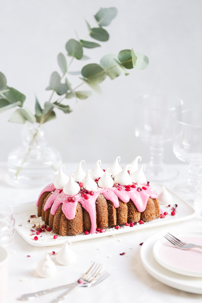 Pomegranate Drizzle Cake | The Polka Dotter