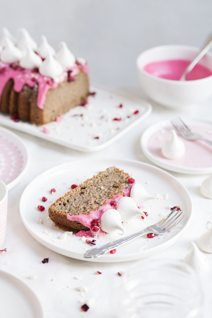 Pomegranate Drizzle Cake | The Polka Dotter