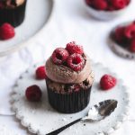 Raspberry & Dark Chocolate Cupcakes | The Polka Dotter