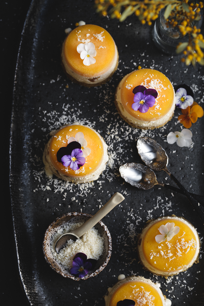 Mango & Macadamia Mini Ice Cream Cakes | The Polka Dotter