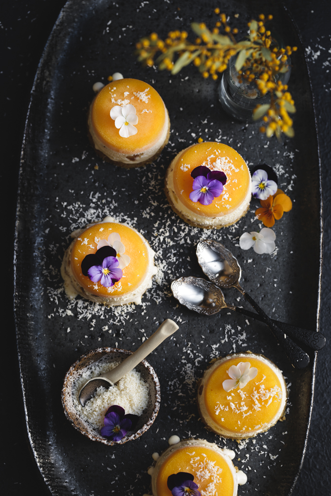 Mango & Macadamia Mini Ice Cream Cakes | The Polka Dotter