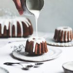 Gingerbread Mini Bundt Cakes + Lemon Glaze | The Polka Dotter