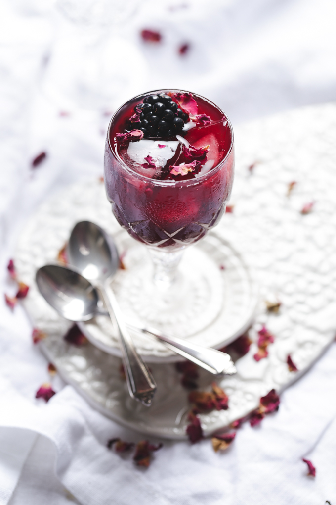 Blackberry Rose & Lime Mocktails | The Polka Dotter