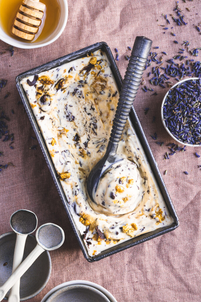 Honey Lavender Ice Cream | The Polka Dotter